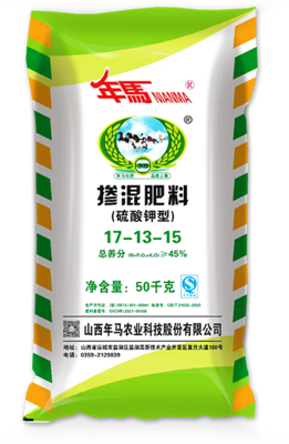 硫酸钾掺混肥17-13-15