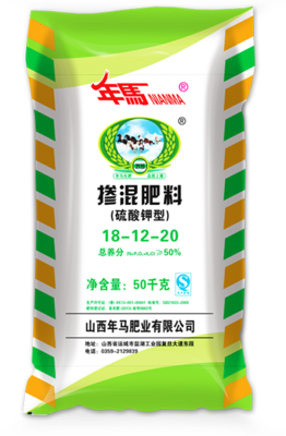 硫酸钾掺混肥18-12-20